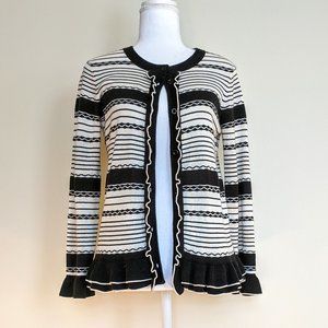 Kate Spade Ruffle Cardigan Sweater Small